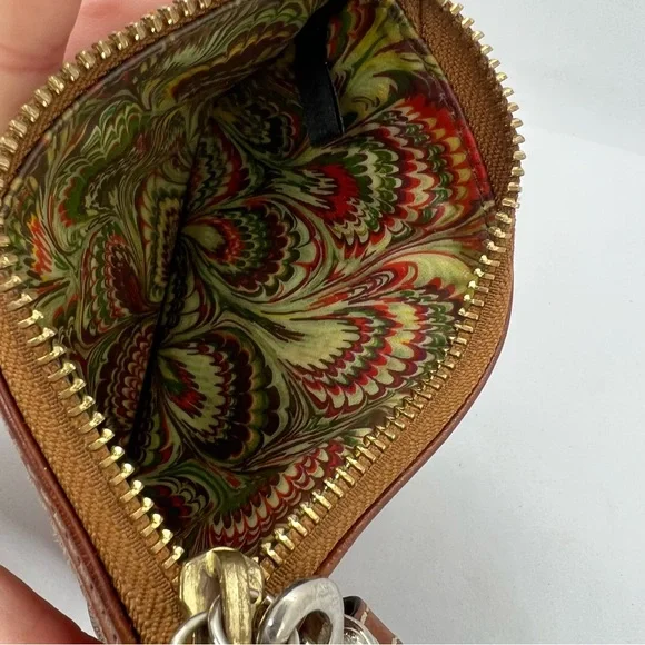 Dooney & Bourke Brown Leather Wristlet Zip Clutch Wallet | Classic Logo | EUC - Picture 8 of 11